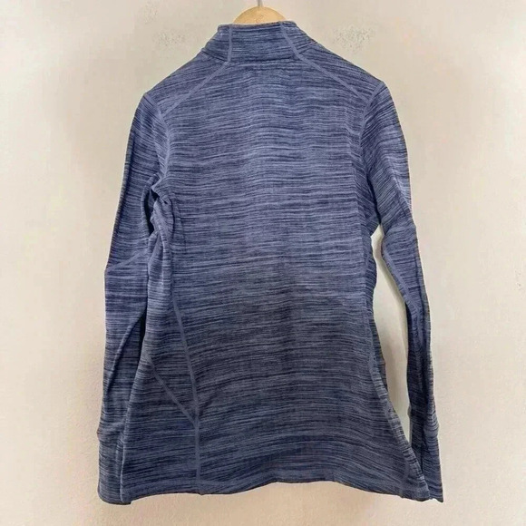 EMS Techwick Womens Size XS Half-Zip Top Fitted Pullover Blue Textured - Picture 7 of 7